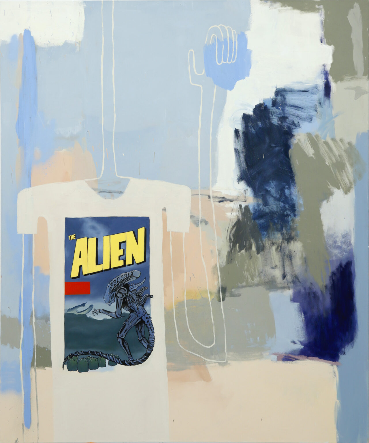 The Alien, 2022, oil on canvas, 170cmx140cm