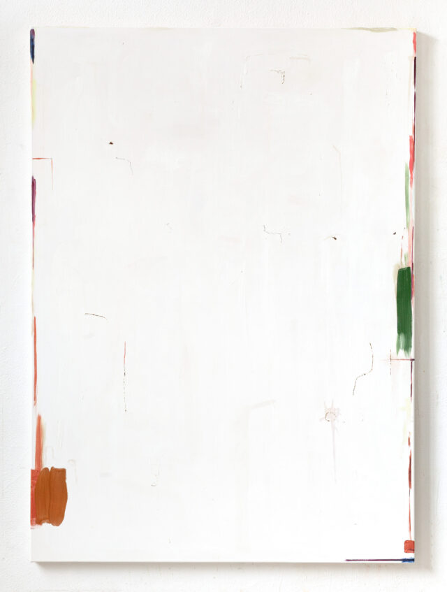 Philipp Naujoks, CP01, 2026, 180 x 130 cm, Öl und Laser auf Leinwand